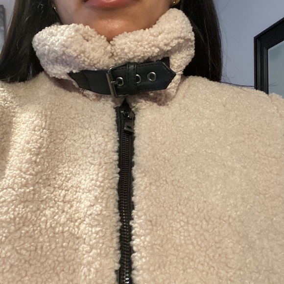 Color block sherpa coat - Only brand - size XS - Picture 4 of 9